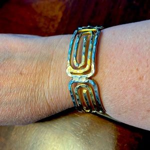 Cuff Bracelet in gold/silver tones